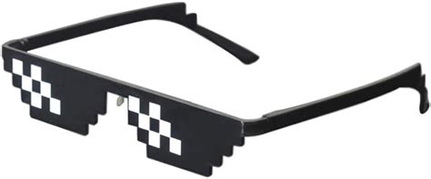 Best Bag Cool Thug Life Glasses Nero 8 Bit Pixel Funny Occhiali Da Sole Amusement Occhiali Da