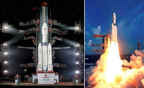 Photos Isro Successfully Launches Indias Heaviest Rocket Gslv Mk Iii