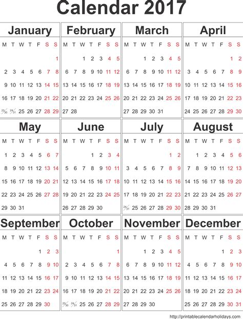 10 Year Calendar Template Calendar Printable Free