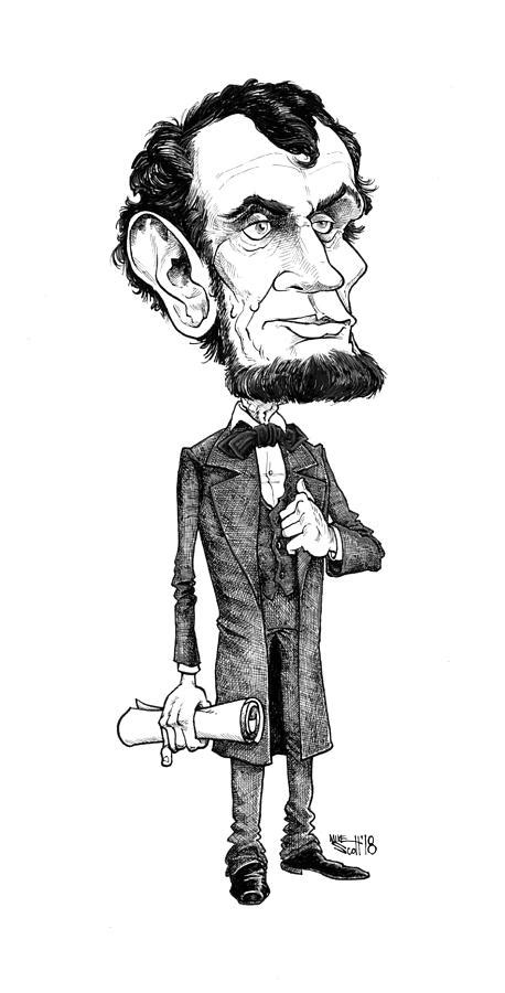 Abraham Lincoln Drawing By Mike Scott Pixels