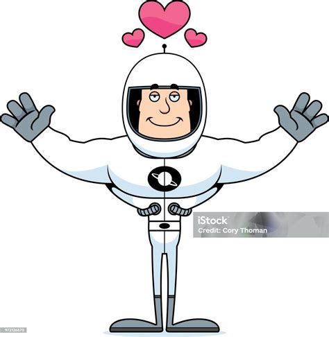 Cartoon Astronaut Hug Stock Illustration Download Image Now Astronaut Cartoon Cosmonaut