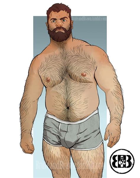Pin Em Beardy Bears Oh My Gay Male Illustrations Art And Humor