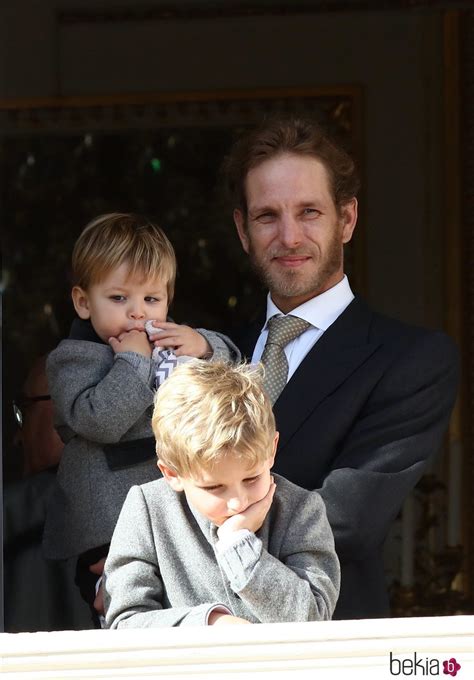Andrea Casiraghi Y Sus Hijos Sasha Y Max En El Día Nacional De Mónaco