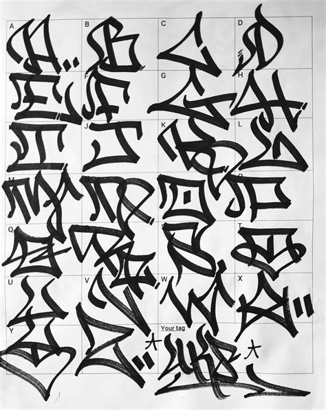 Graffiti Alphabet Wildstyle Graffiti Font