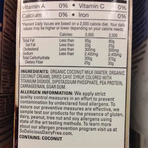 I love this bulletproof coffee creamer recipe because it is super easy. So Delicious Dairy Free Original Coconut Milk Creamer: Calories, Nutrition Analysis & More ...