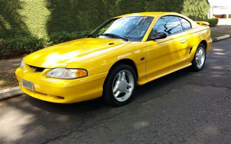 Canary Yellow 1994 Ford Mustang Gt Coupe Photo Detail