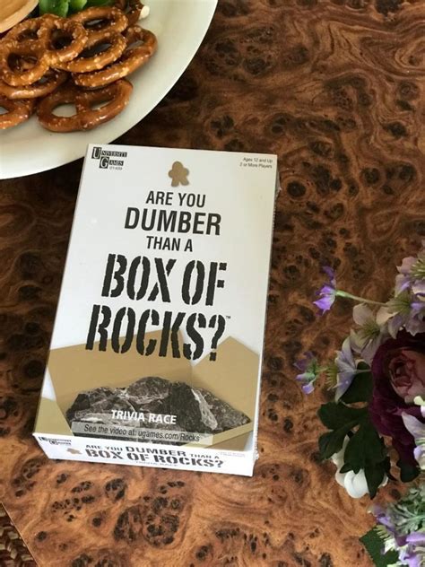 Are You Dumber Than A Box Of Rocks Game