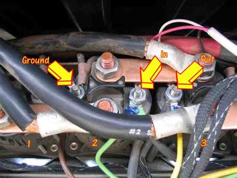 Warn solenoid terminal conversion from 12v to 24v. In-Cab Winch Remote Control - 3