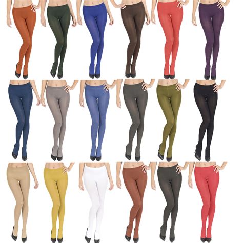 100 denier tights women ladies opaque extra soft sizes s m l xl 2xl 3xl ebay