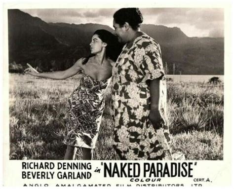 Naked Paradise Original Lobby Card Hawaii Lisa Montell Sexy Dress Bare Shoulders Ebay