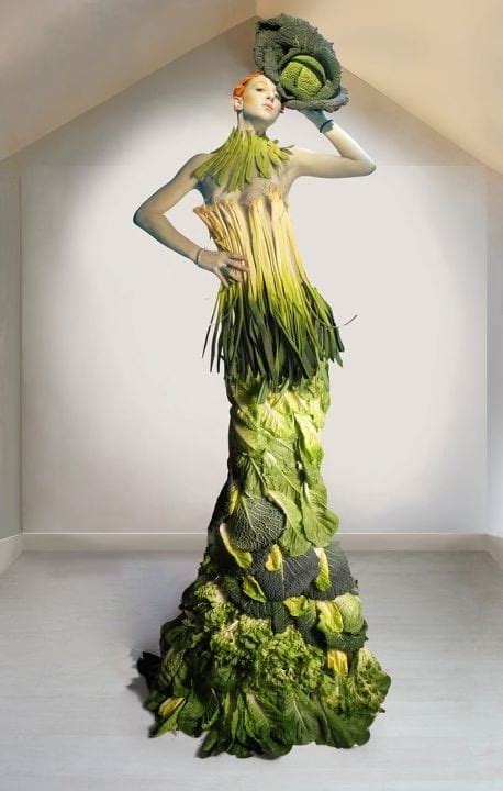 8 creative dress made from vegetable