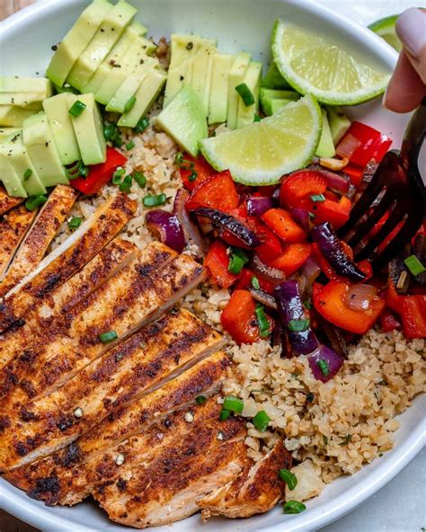 Chicken And Cauliflower Rice Bowls Are Quick And Perfect For Meal