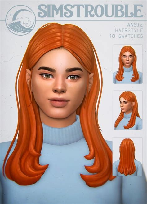 Angie Hair At Simstrouble Sims 4 Updates