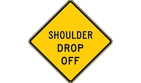 Shoulder Drop Off Warning Sign Sign 430 Barco Products