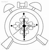 Clock Coloring Pages Alarm Kids Clocks Intervals Minute Cool2bkids Flower sketch template
