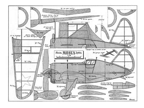 I 16 Mosca Plan Download Free Vintage Model Aircraft Plan Model