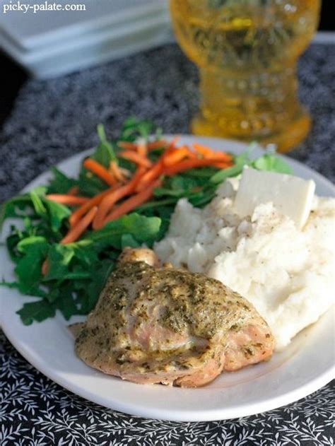 This slow cooker beer chicken also makes a great. Pesto Ranch Crock Pot Chicken Thighs | Recipe | Pesto ...