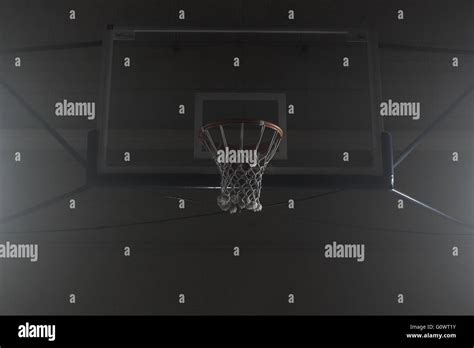 Basketball Hoop Hanging Stock Photo Alamy