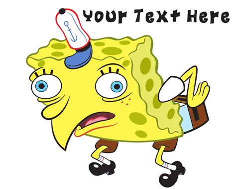 Spongebob Mocking Meme Template Generator Imagesee