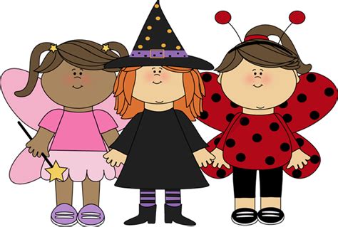 Girl Trick Or Treaters Clip Art Girl Trick Or Treaters Image Make