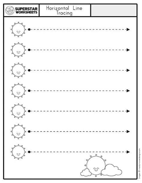 Line Tracing Worksheets Free