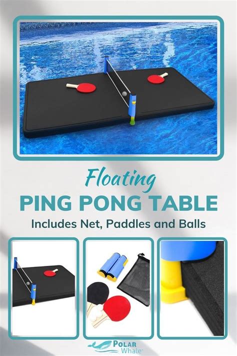 Floating Ping Pong Table Pool Float 5 Feet Long Includes Net Paddles Pool Floats Pool Floats