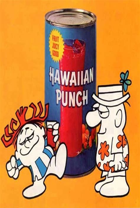1960s Hawaiian Punch Cartoon Characters Fridge Magnet Hawaiian