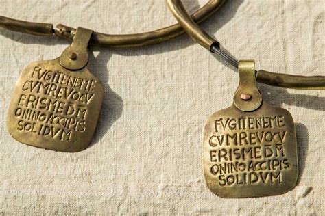 “hold Me Or I Will Run” Roman Slave Collars Came With A Warning