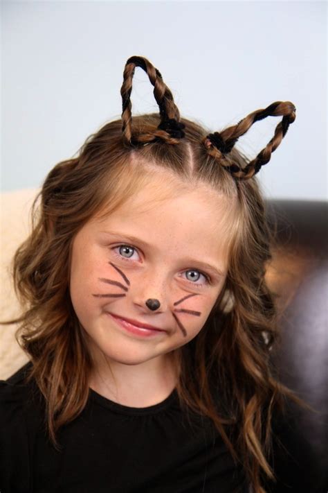 Braided Kitty Cat Ears Halloween Hairstyles Cute Girls Hairstyles