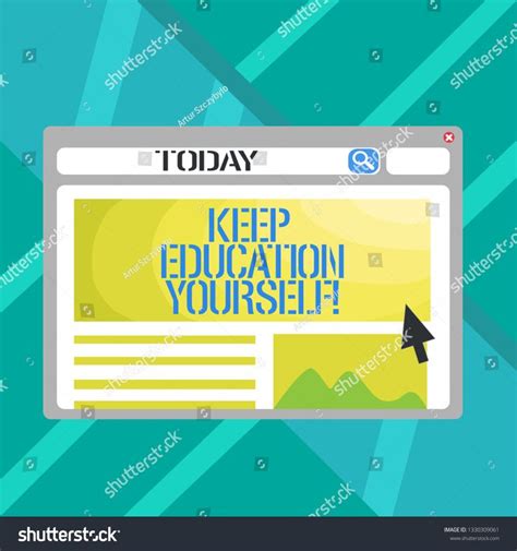 Word Writing Text Keep Education Yourself Business Concept For Never