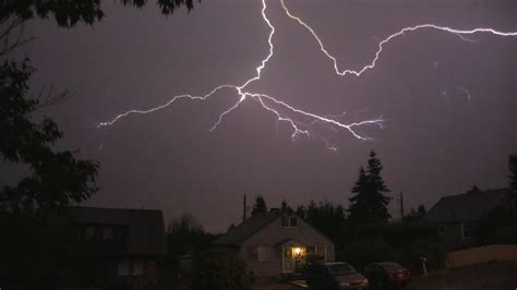 Thunder And Lightning Storm Tacoma Wa August 9th 2013 Youtube