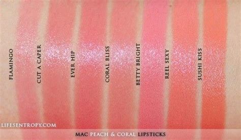 Mac Peach And Coral Lipstick Collection Swatches Glam Radar Glamradar