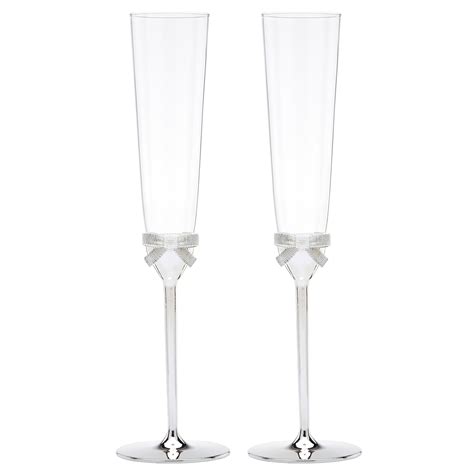 Kate Spade New York By Lenox Grace Avenue Toasting Flute Pair Crystal Classics