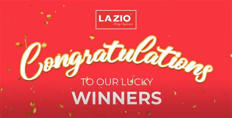 Congratulations To All Our Lucky Winner