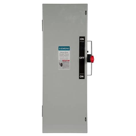 Siemens Double Throw 30 Amp 240 Volt 3 Pole Indoor Fusible Safety