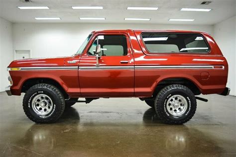 1979 Ford Bronco Ranger Xlt 4x4 72330 Miles Maroon Suv 460 Big Block V8