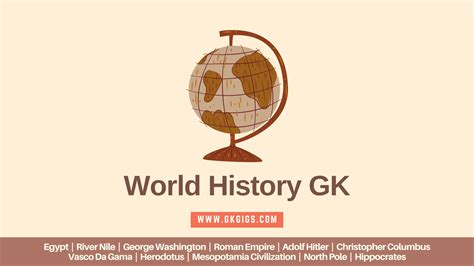 World History Gk Questions And Answer 50 Questions Gkgigs