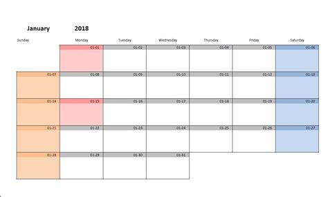 Free Printable Monthly Calendar Editable