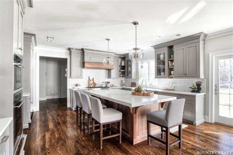 Taking measurements to see what space you have is the first step in planning for new kitchen cabinets. Custom Gray Kitchen Cabinets in Florham Park, New Jersey