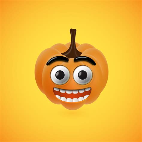 Funny Halloween Pumpkin Face For Kids Vector Illustration 313890