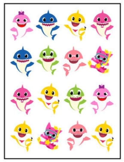 Baby Shark Cardstock Cutouts 12ct Ph