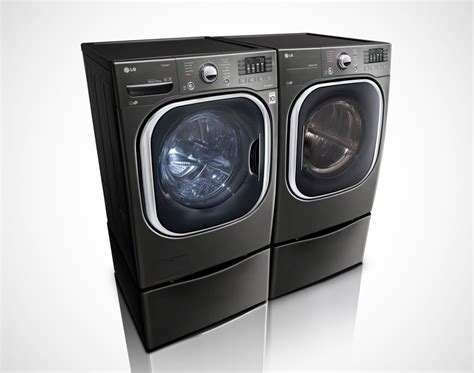 Lg Lgwadre43714 Side By Side On Pedestals Washer And Dryer Set With Front