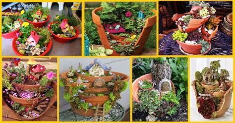 10 Impressive Diy Broken Pot Fairy Garden That Will Inspire You Genmice