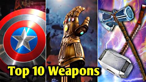 Top 10 Weapons Of Mcu Explained In Hindi Marvels Top 10 Powerful