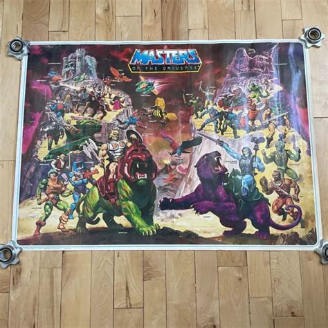 Vintage He Man Poster Masters Of The Universe Filmation Mattel