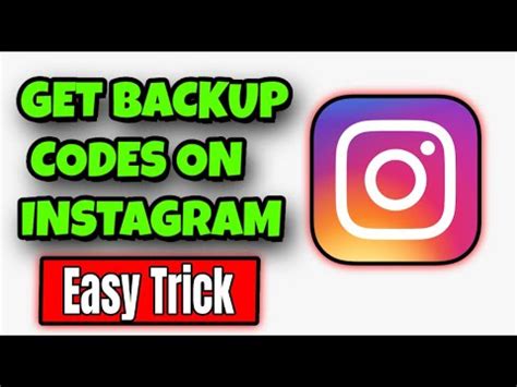 How To Get Backup Codes On Instagram How To Get Recovery Codes On