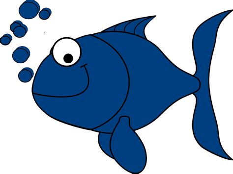 Blue Fish Clip Art At Vector Clip Art Online Royalty Free