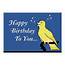 Singing Bird  Birthday Greeting Cards