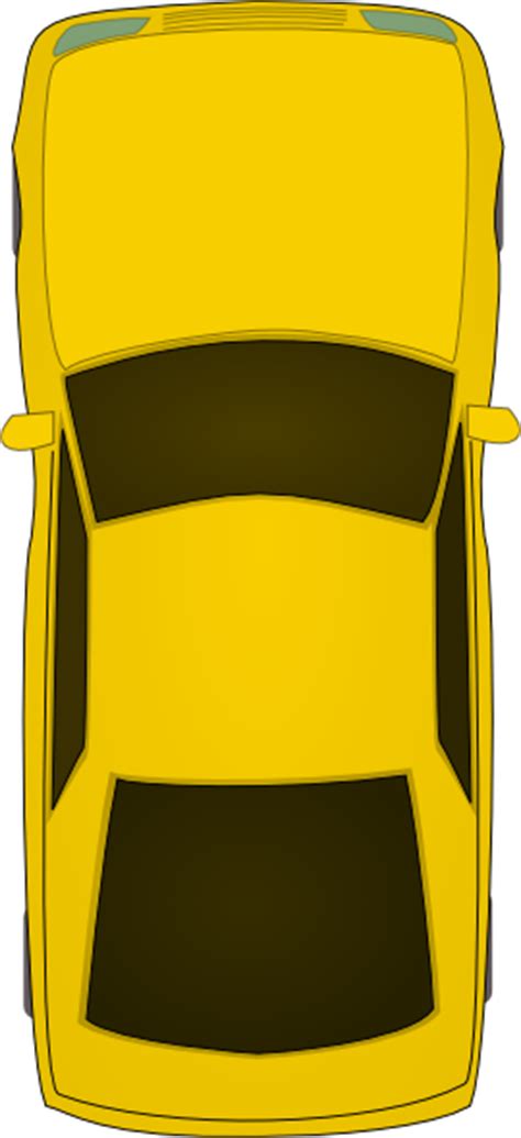 Top Of Yellow Car Clip Art At Vector Clip Art Online