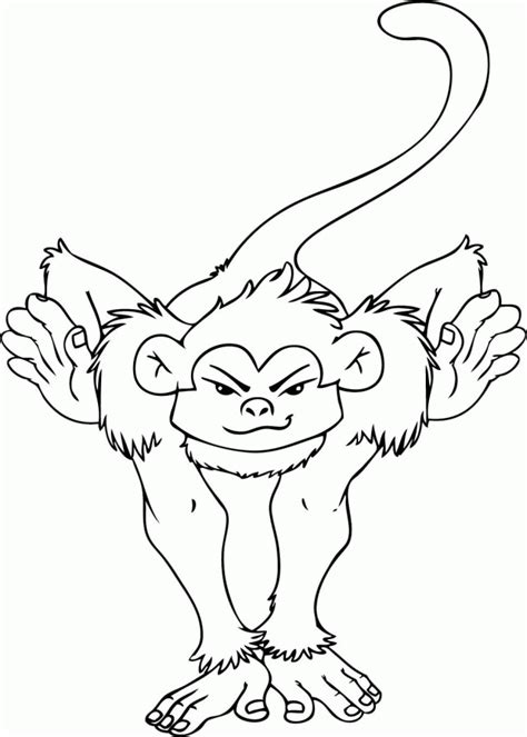 Sock Monkey Coloring Page Coloring Home